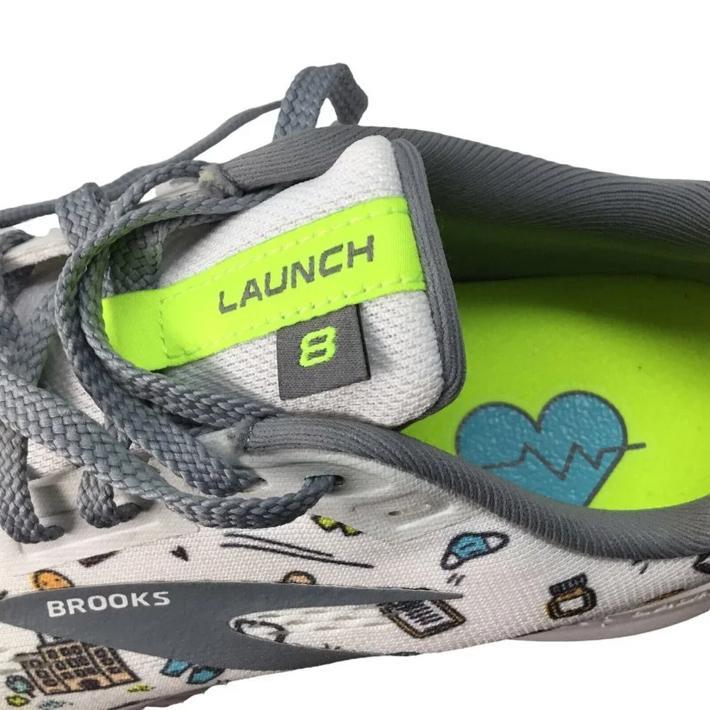 Brooks Launch 8 Sneakers Running Shoes Nurse EMS Medical Women's Size 9 DNA - Picture 8 of 12